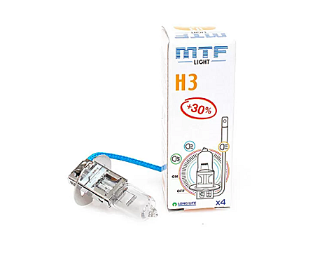 Лампа галогенная MTF H3 12V 55W Standard + 30